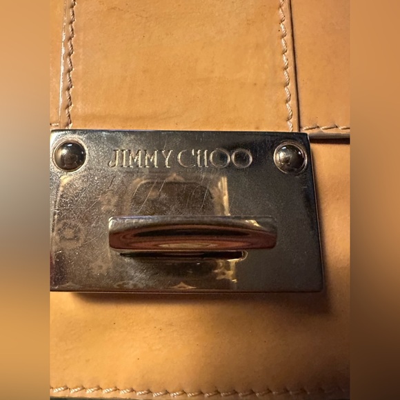 - RARE AUTHENTICATE Jimmy Choo Patent Leather Rebel Clutch - Picture 8 of 15